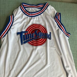 Tune Squad White Basketball Jersey